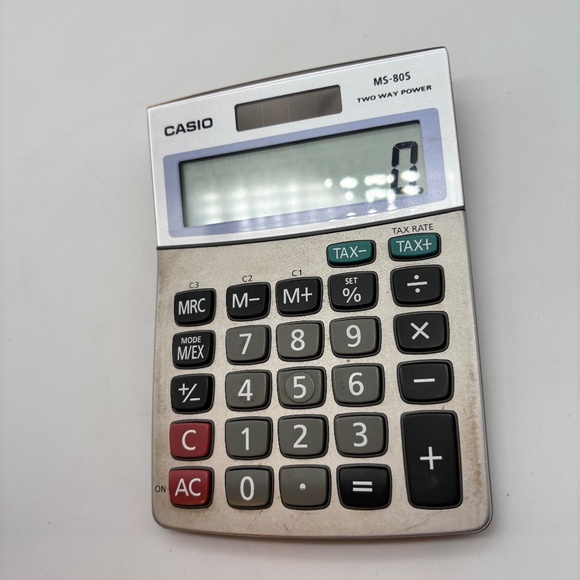 Casio MS-80S Two Way Power Solar Digital Calculator - Picture 3 of 11